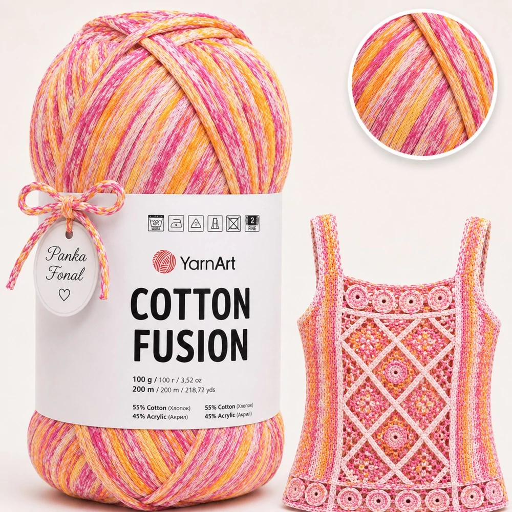 YarnArt Cotton Fusion 100% pamut fonal - 3646 -