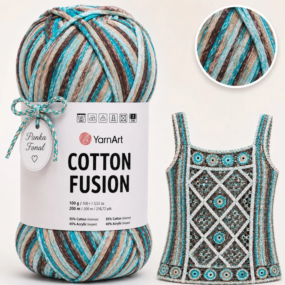 YarnArt Cotton Fusion 100% pamut fonal - 3650 -