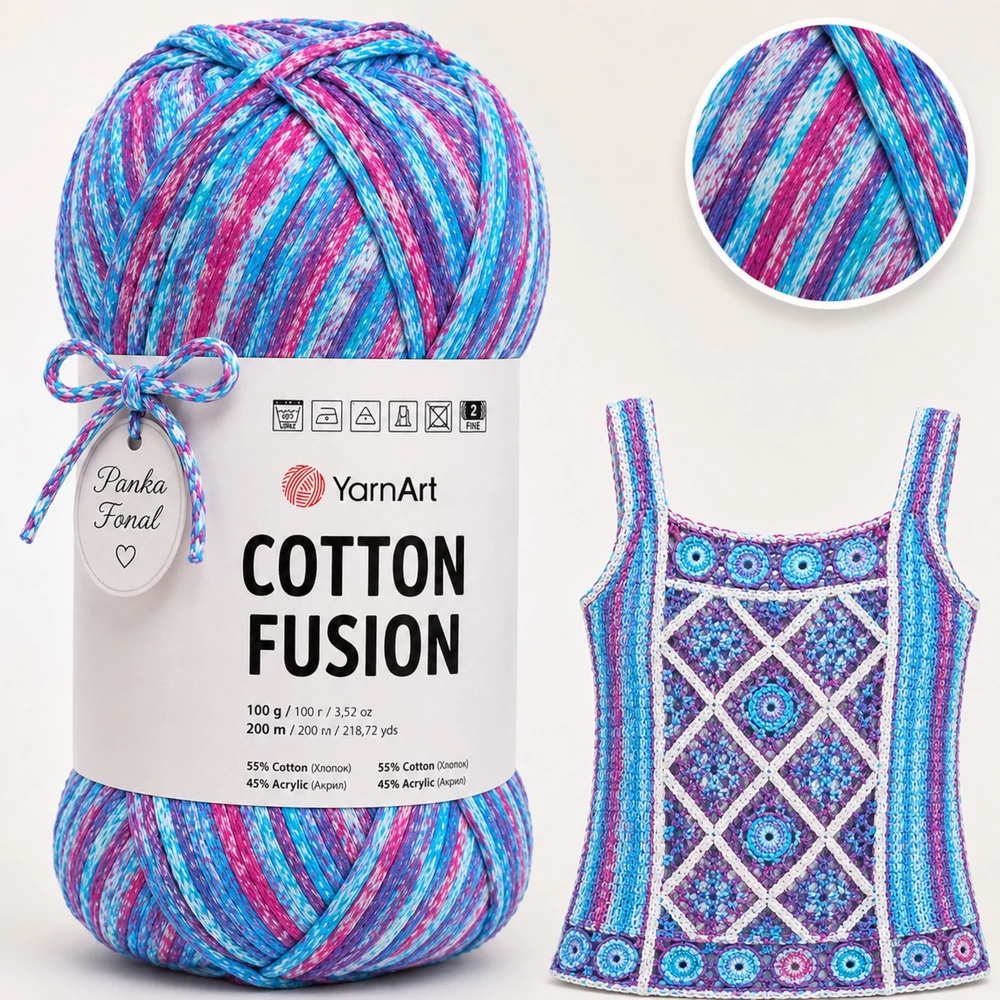 YarnArt Cotton Fusion 100% pamut fonal - 3652 -