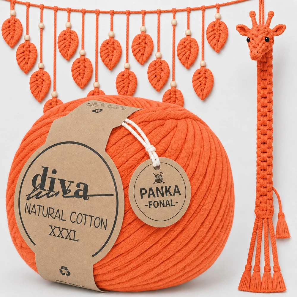 Fésülhető makramé fonal - Orange -