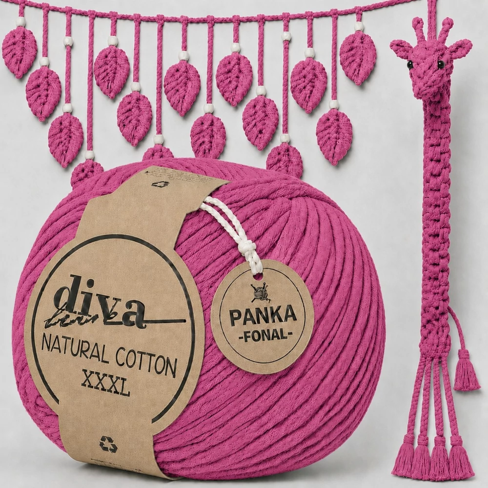 Fésülhető makramé fonal - Pink -
