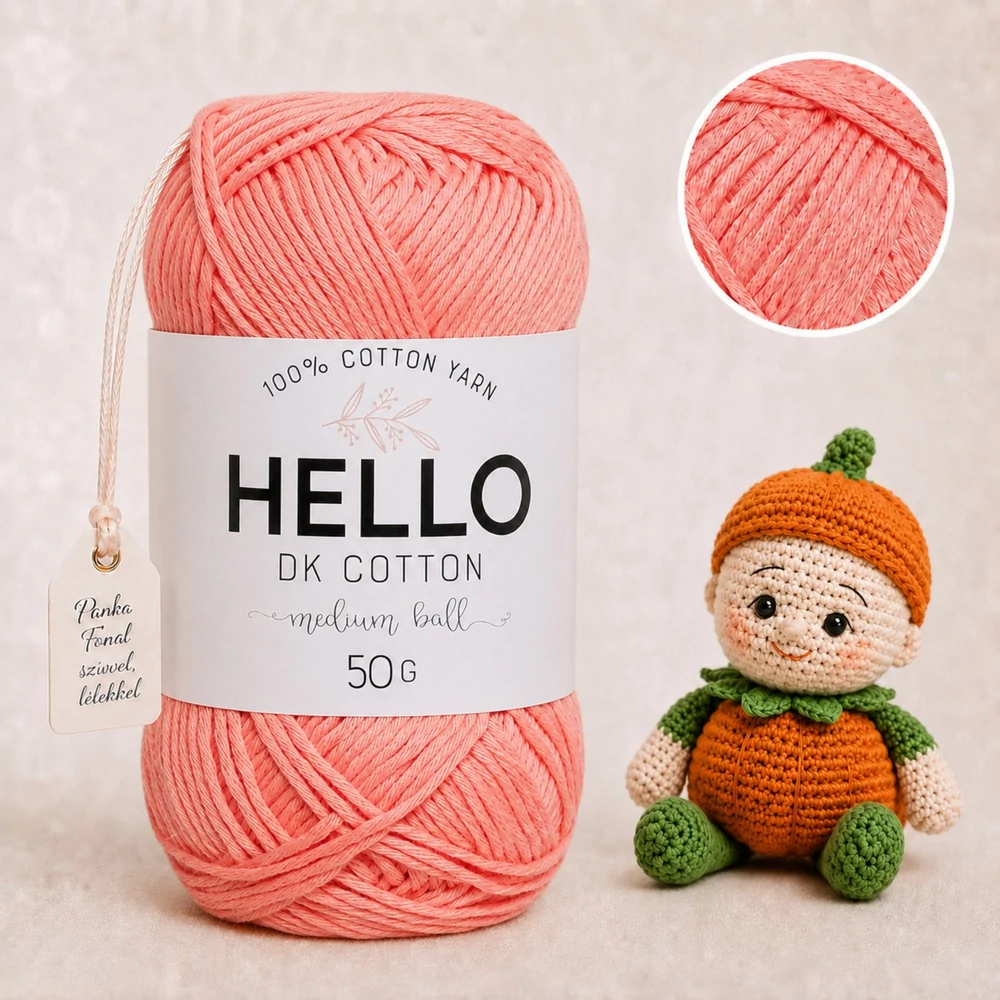 Hello DK 100 % pamut fonal - 112 - Édes Papaya