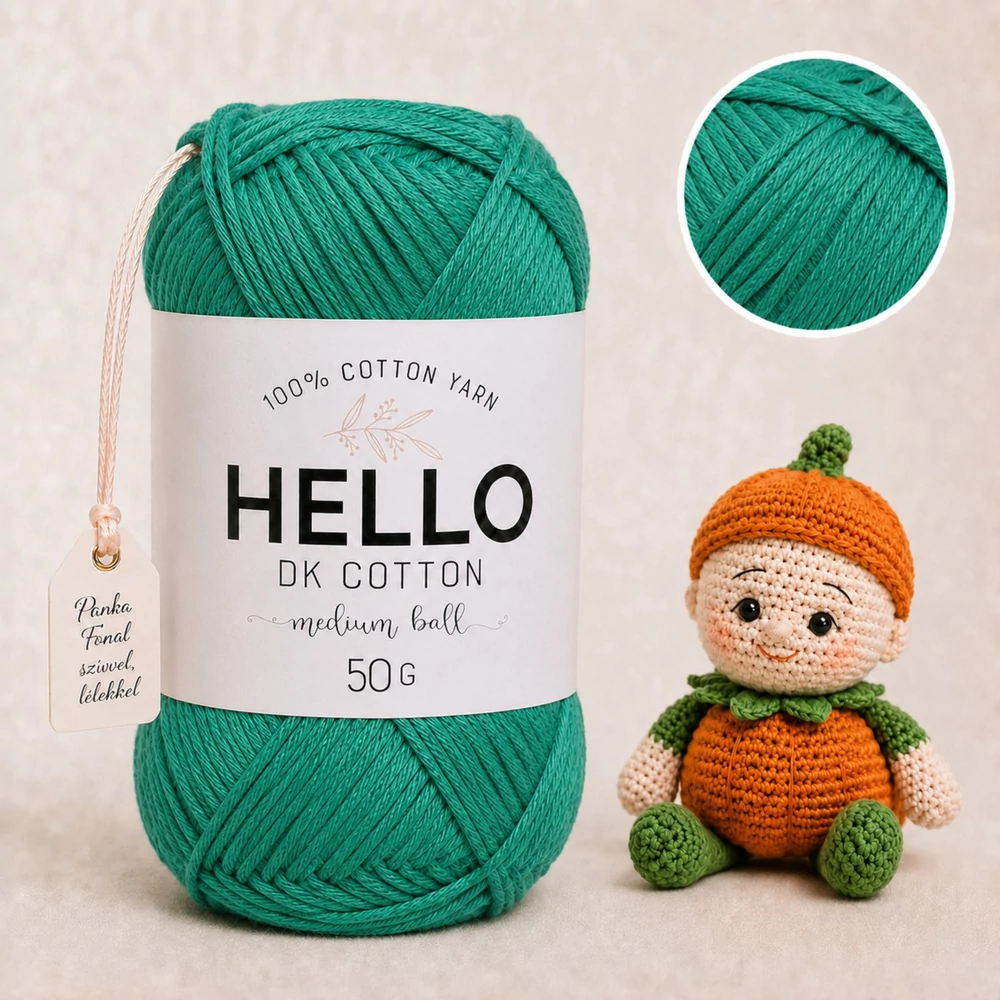 Hello DK 100 % pamut fonal - 132 - Petróleum
