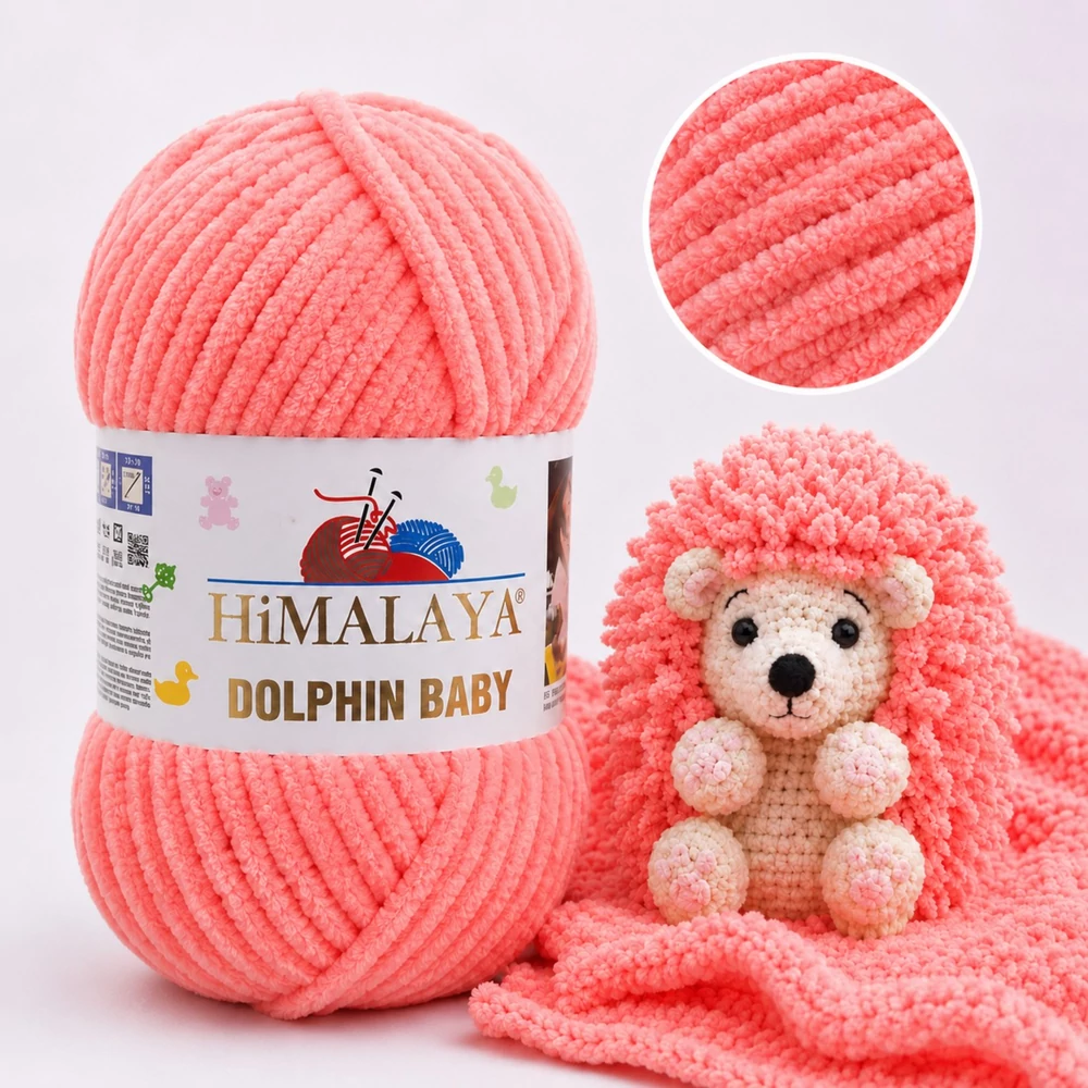 Himalaya Dolphin Baby zsenília, plüss fonal - 80323 - Őszibarack