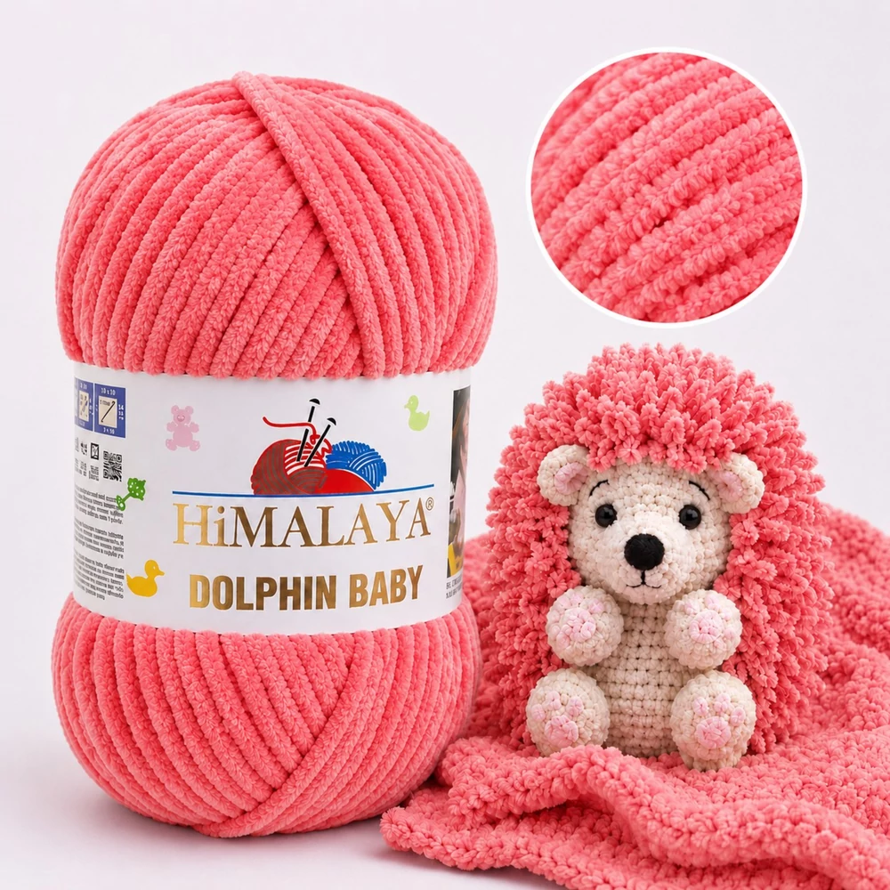 Himalaya Dolphin Baby zsenília, plüss fonal - 80332 - Szaloncukor rózsaszín