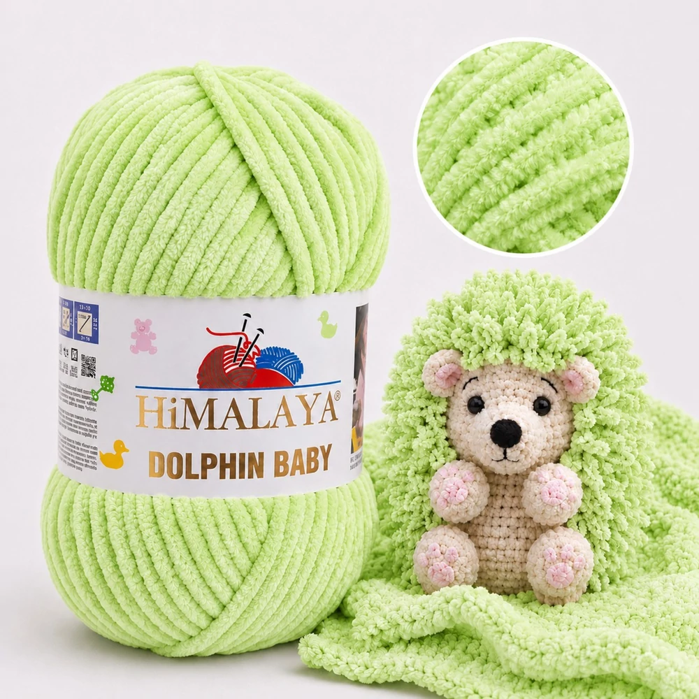 Himalaya Dolphin Baby zsenília, plüss fonal - 80350 - Tavasz zöld