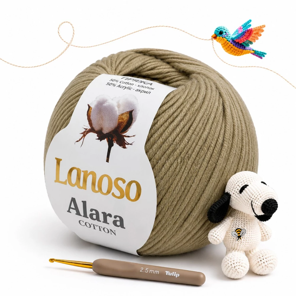 Lanoso Alara amigurumi fonal Drapp - 905 -