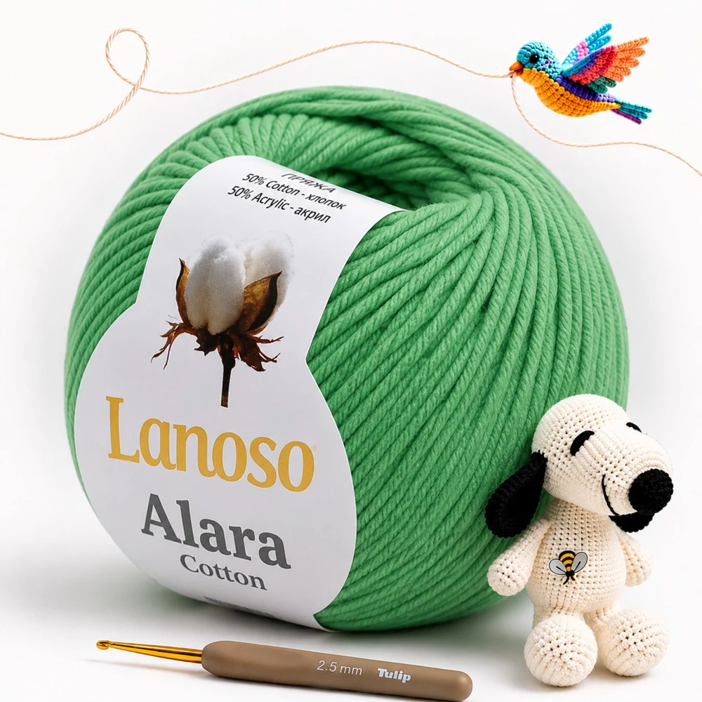 Lanoso Alara amigurumi fonal Almazöld - 915 -