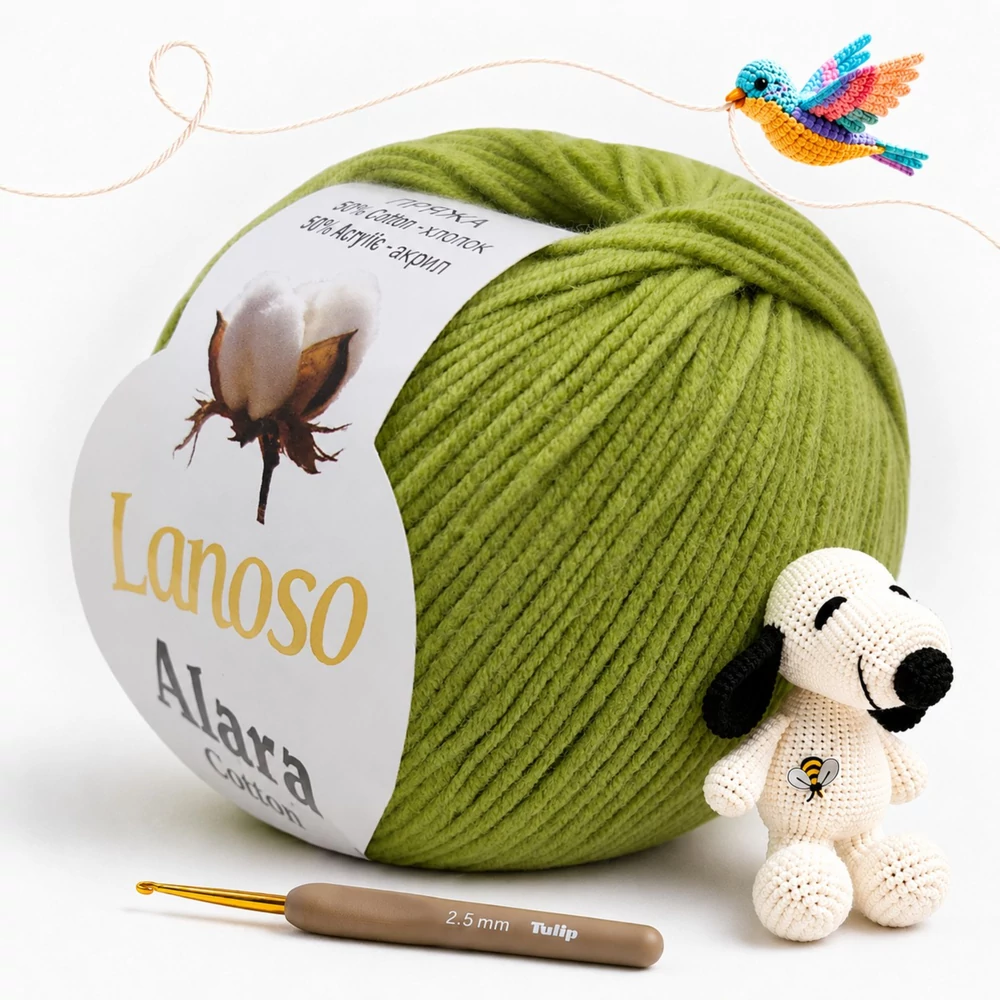 Lanoso Alara amigurumi fonal Pisztácia - 911 -
