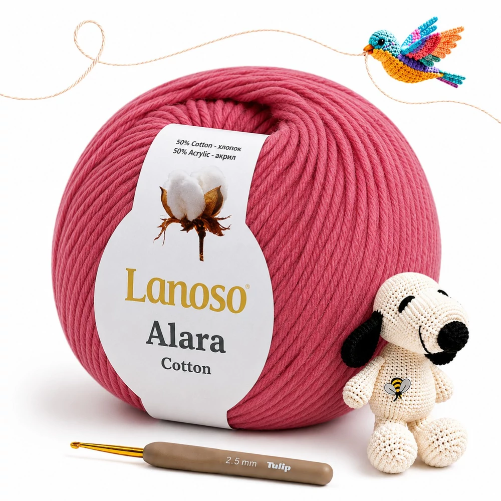 Lanoso Alara amigurumi fonal Korall - 938 -