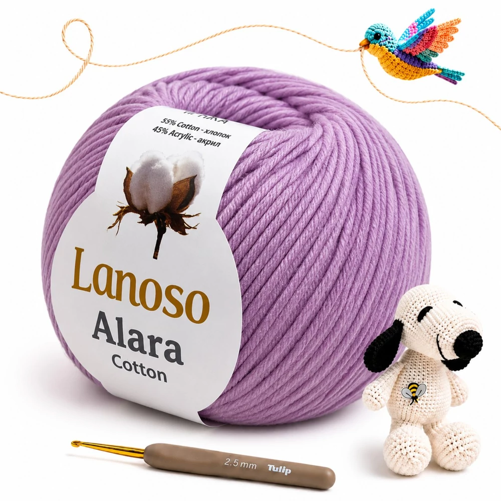 Lanoso Alara amigurumi fonal Orgona lila - 947 -