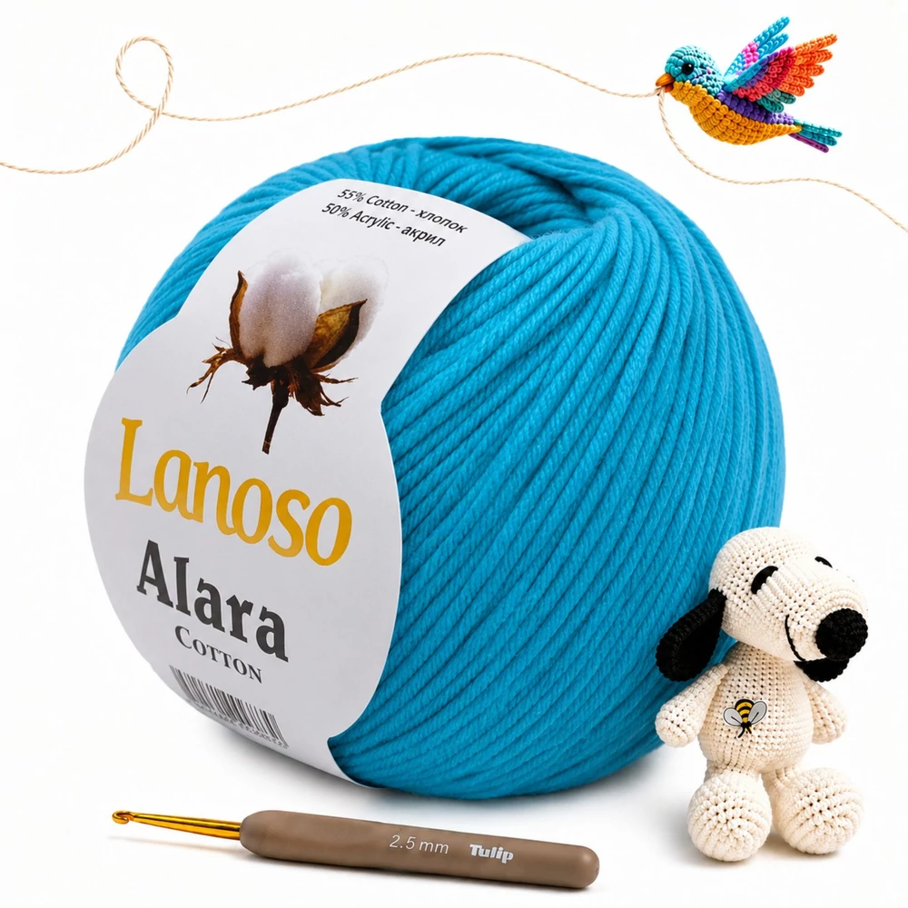 Lanoso Alara amigurumi fonal Türkizkék - 916 -