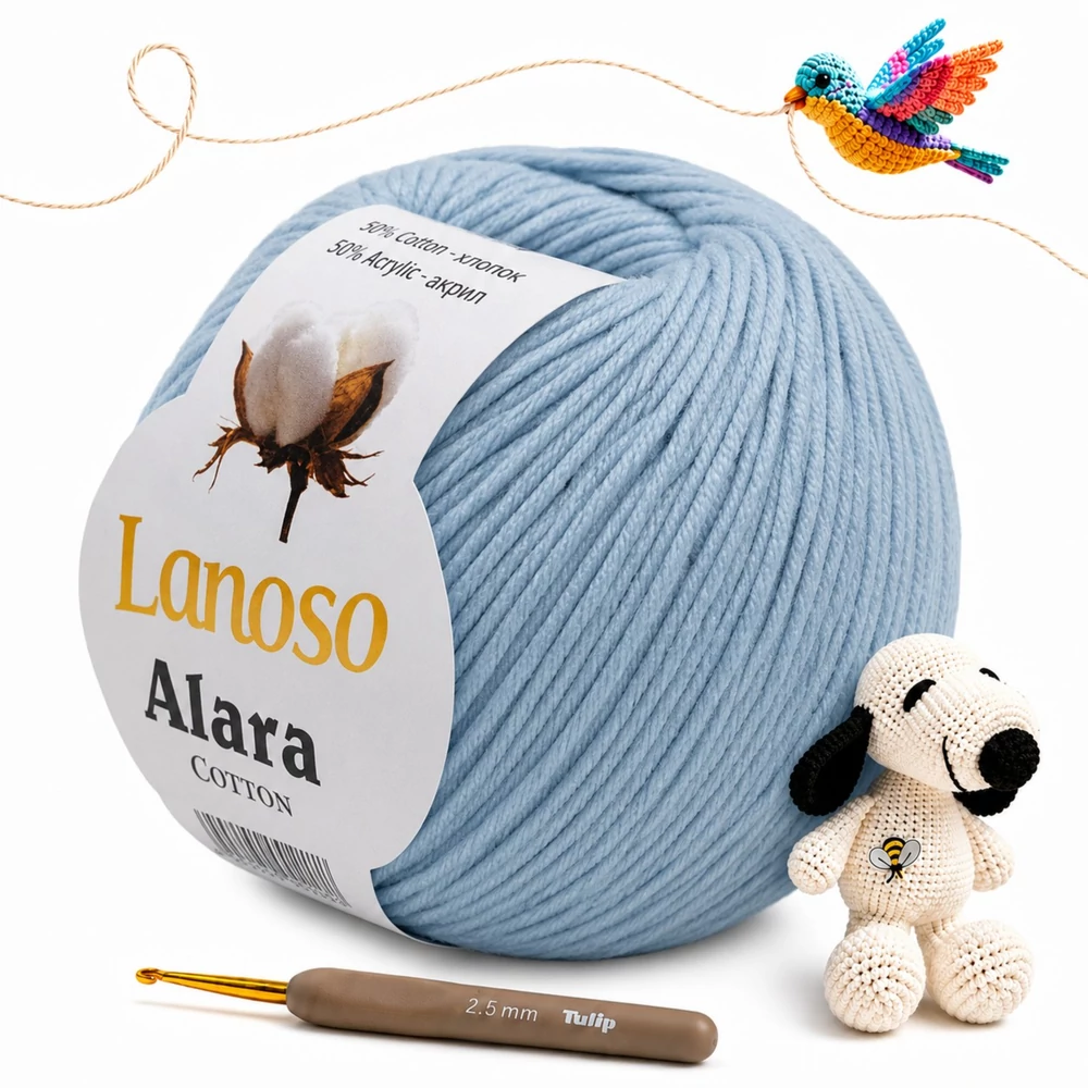 Lanoso Alara amigurumi fonal Babakék - 981 -