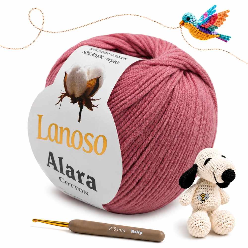 Lanoso Alara amigurumi fonal Rózsa - 949 -