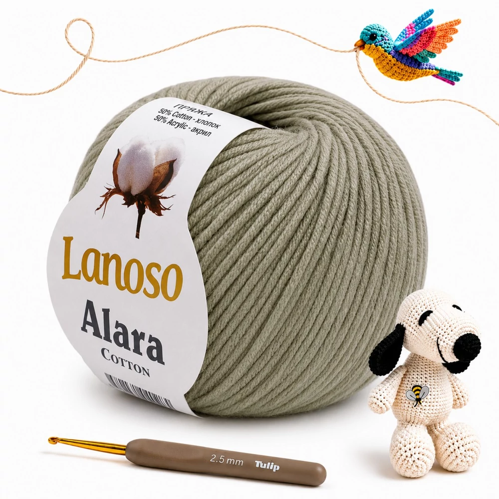 Lanoso Alara amigurumi fonal -Manhattan szürke - 952  -