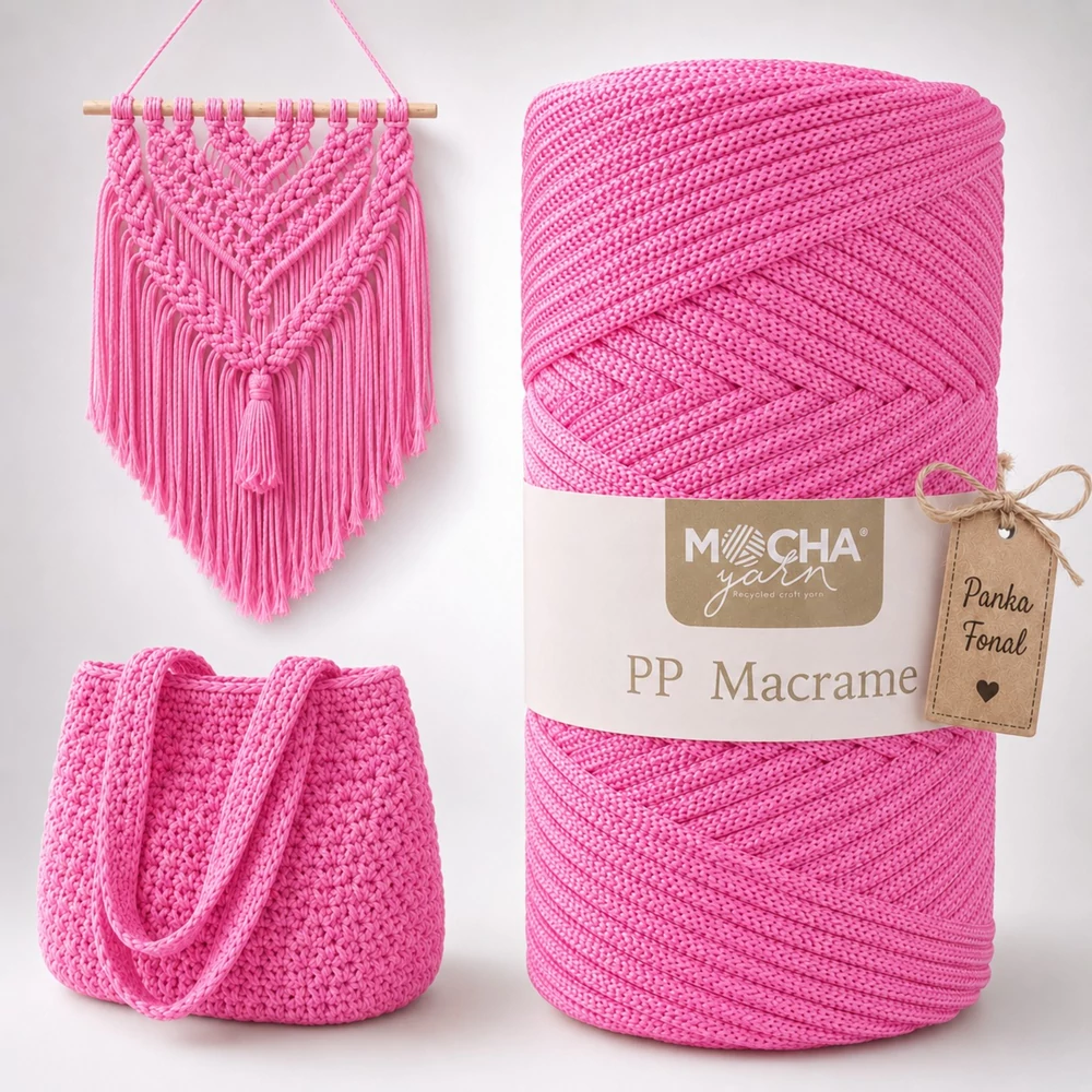 3 mm makramé fonal Vattacukor színben - Mocha –