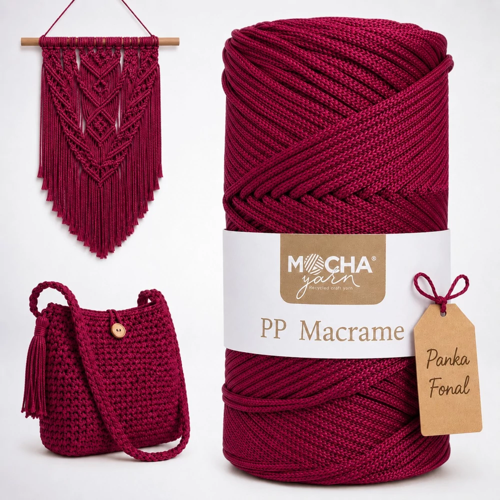 3 mm makramé fonal Türkizkék színű - Mocha -
