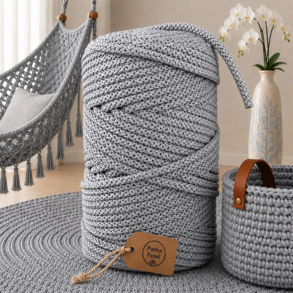 5 mm zsinórfonal - Acélos Elegancia színben -