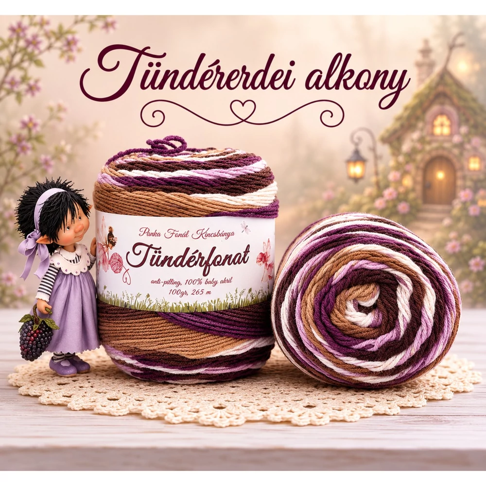 Batik, antipilling Tündérfonat - Tündérerdei alkony -739