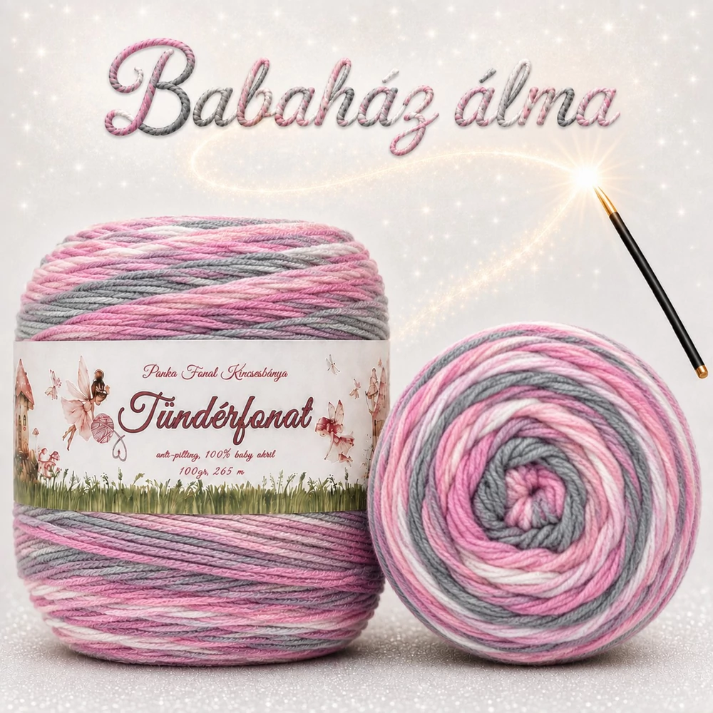 Batik, antipilling Tündérfonat - Babaház álma -749