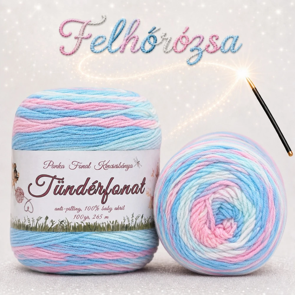 Batik, antipilling Tündérfonat - Felhőrózsa -751