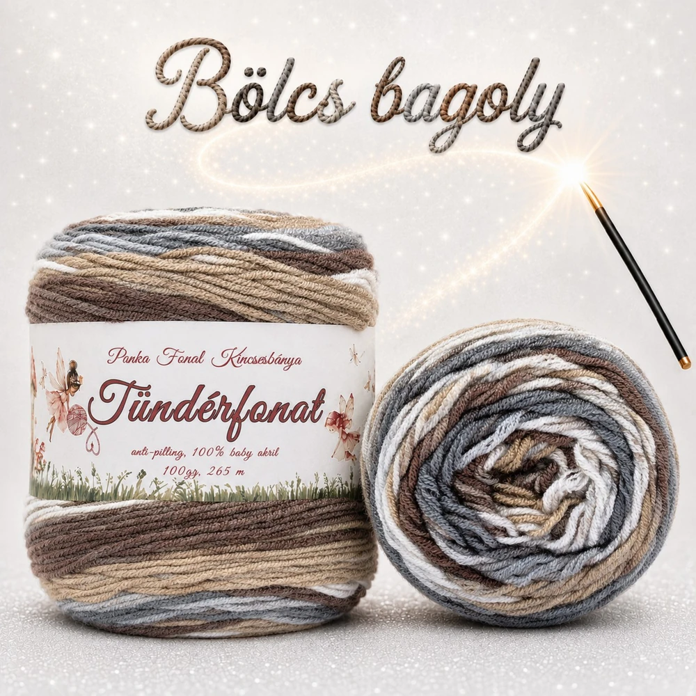 Batik, antipilling Tündérfonat - Bölcs bagoly -759