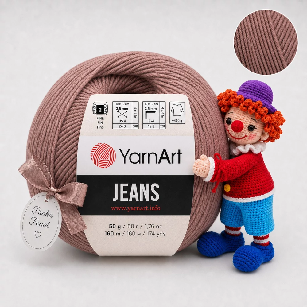 YarnArt Jeans amigurumi fonal - 71 - Bronz barna