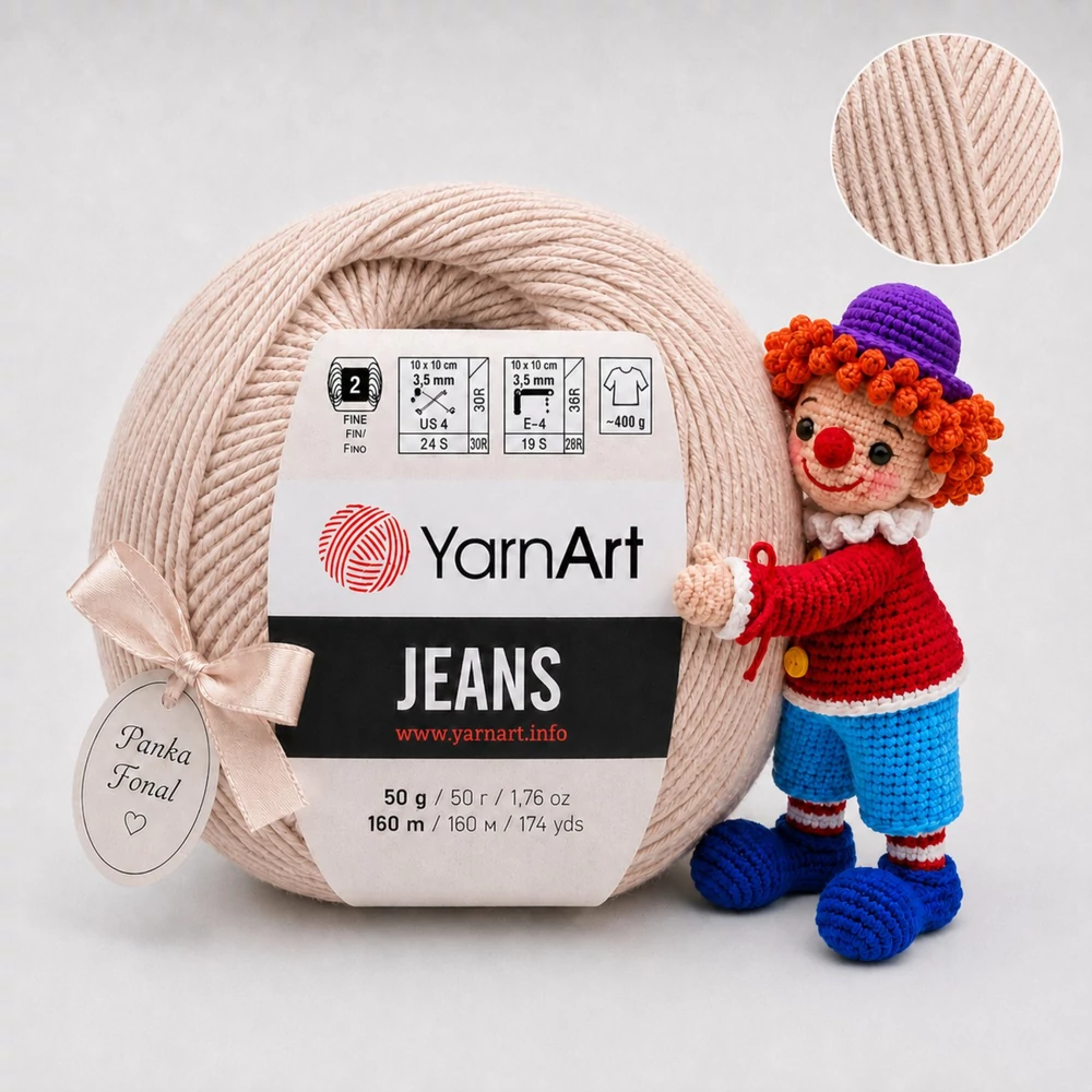 YarnArt Jeans amigurumi fonal - 87 - Latte
