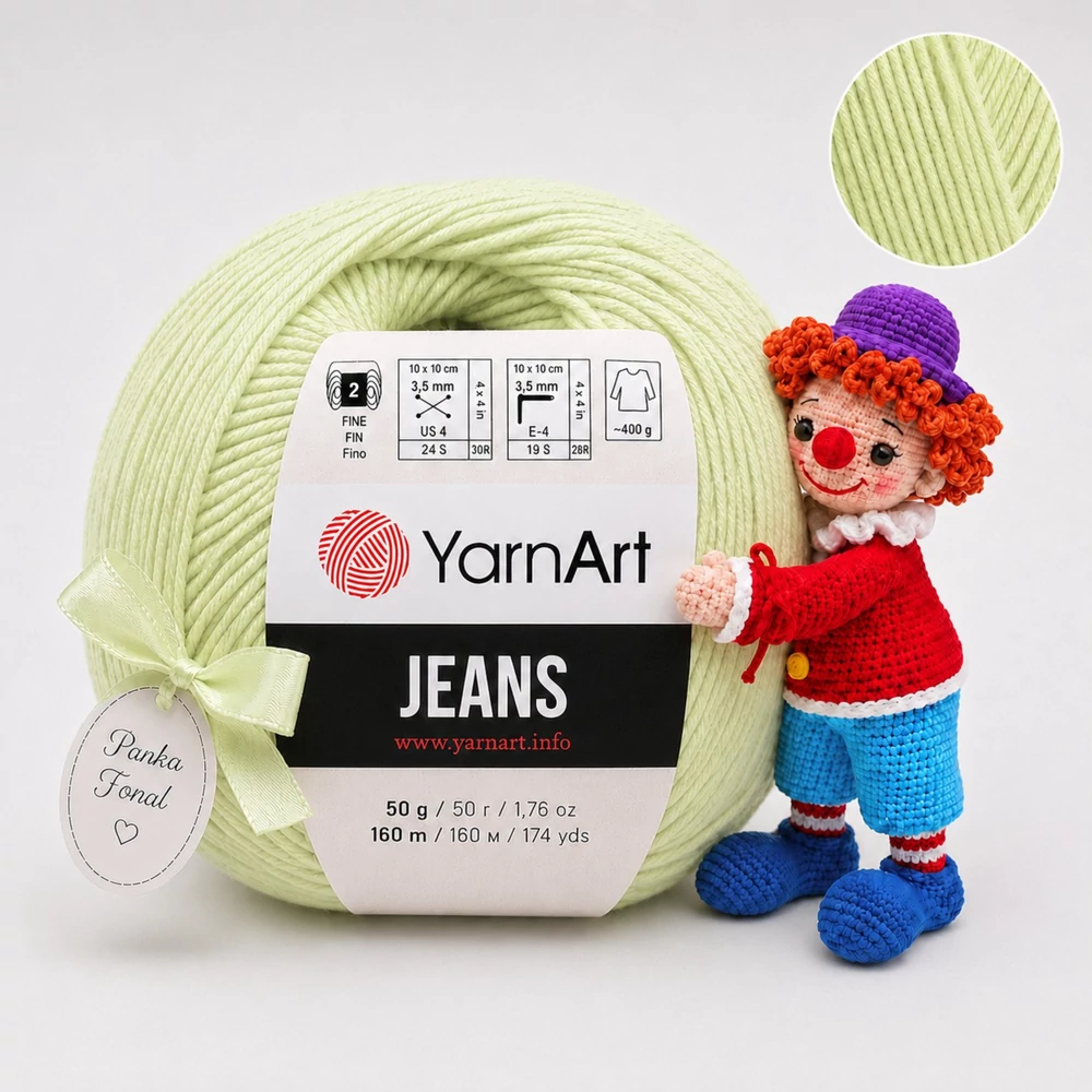 YarnArt Jeans amigurumi fonal - 11 - Bogyózöld