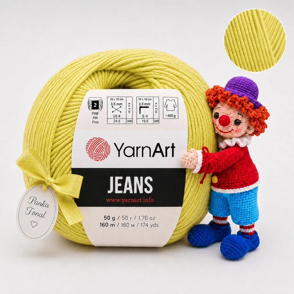 YarnArt Jeans amigurumi fonal - 29 - Pisztácia
