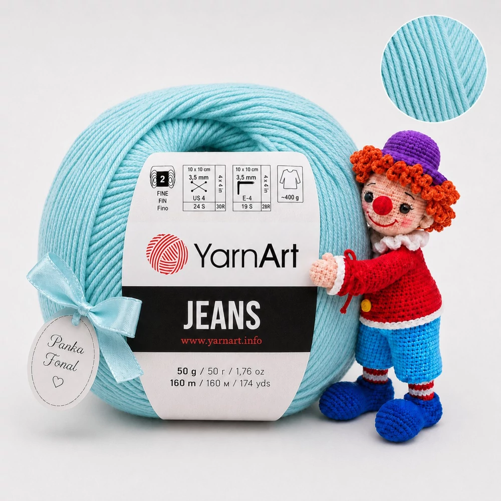YarnArt Jeans amigurumi fonal - 81 - Gleccser