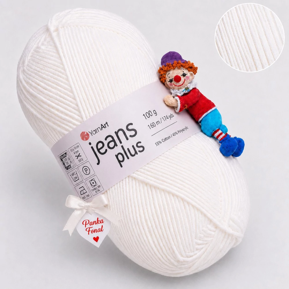YarnArt Jeans Plus - 1 - Habcsók -