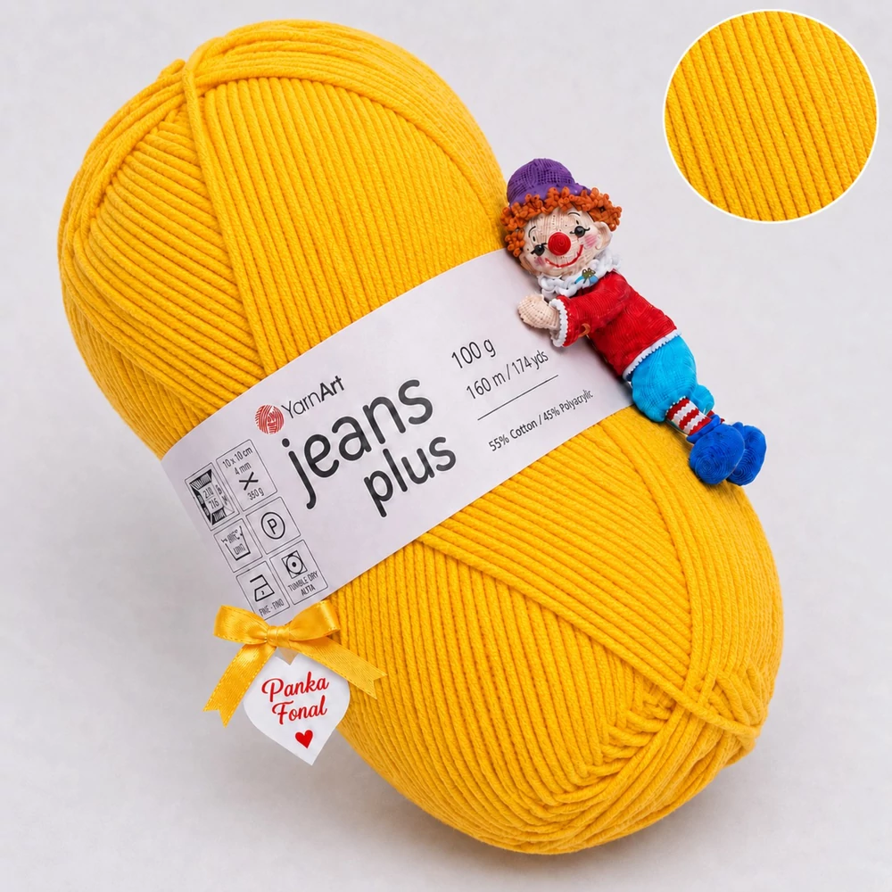 YarnArt Jeans Plus - 35 - Napsárga
