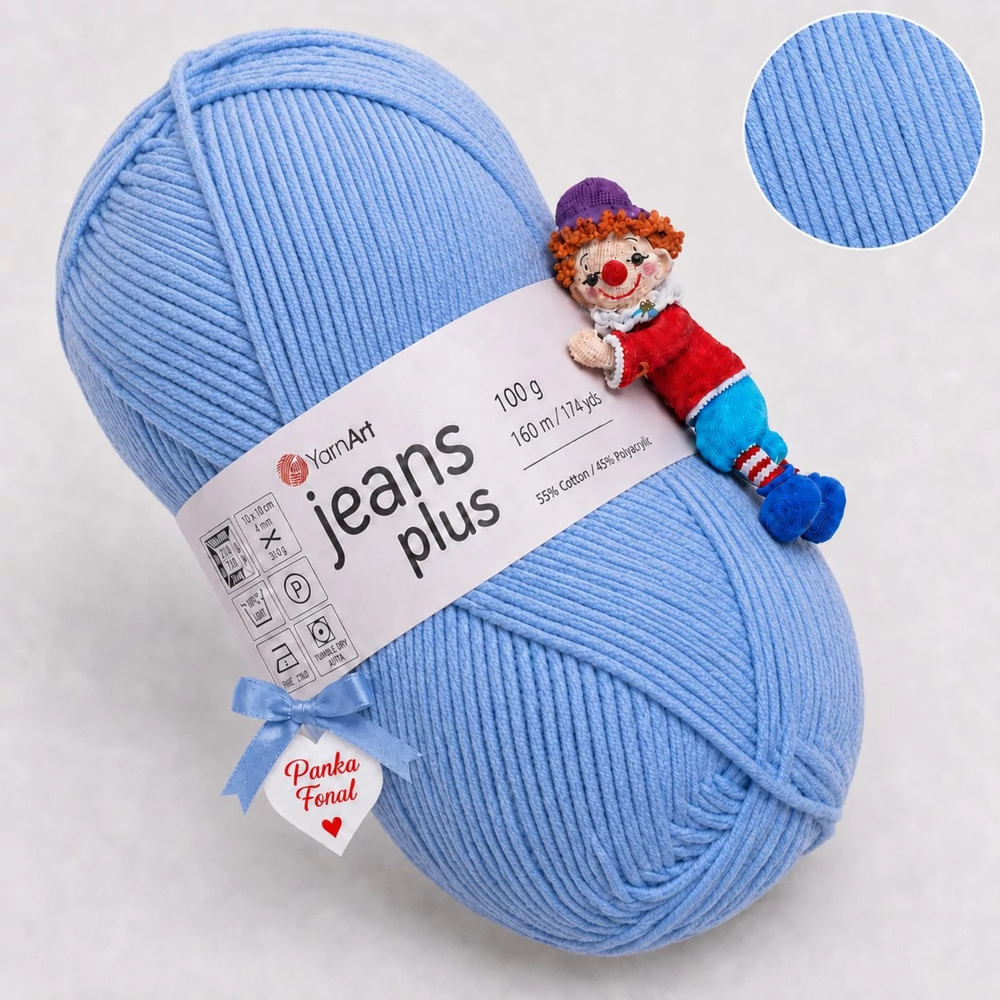 YarnArt Jeans Plus - 15 - Világos farmerkék -