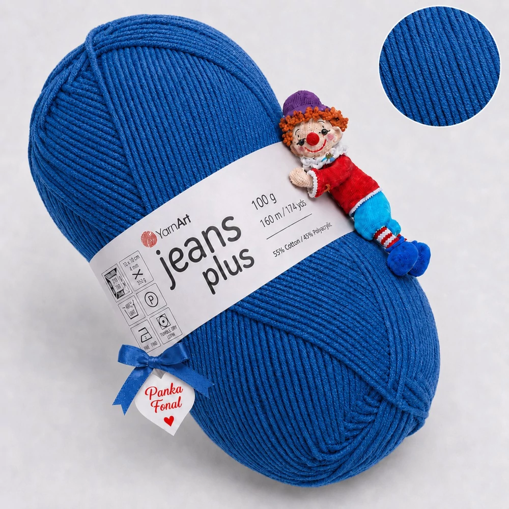 YarnArt Jeans Plus - 17 - Fajansz kék -