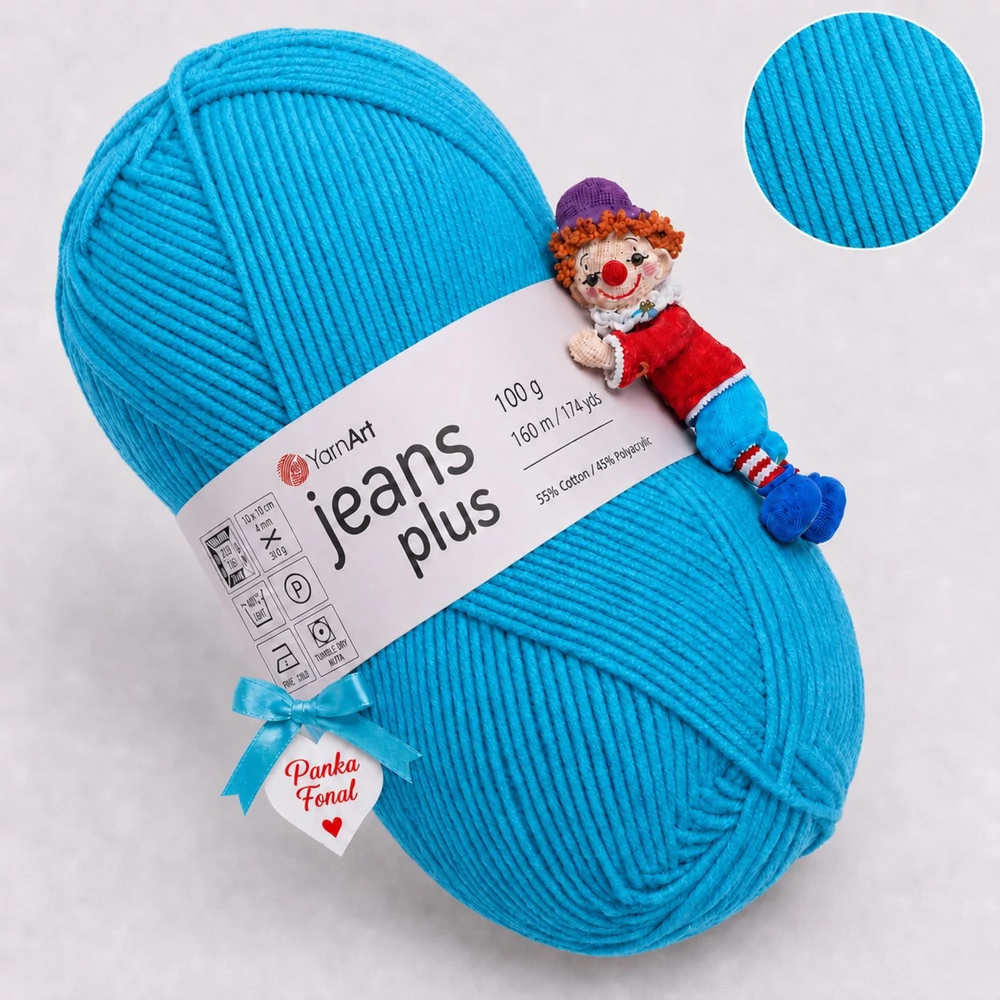 YarnArt Jeans Plus - 33 - Nyár kék