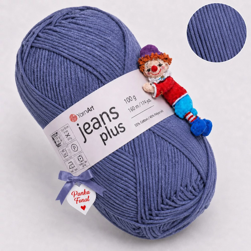 YarnArt Jeans Plus - 68 - Farmer kék