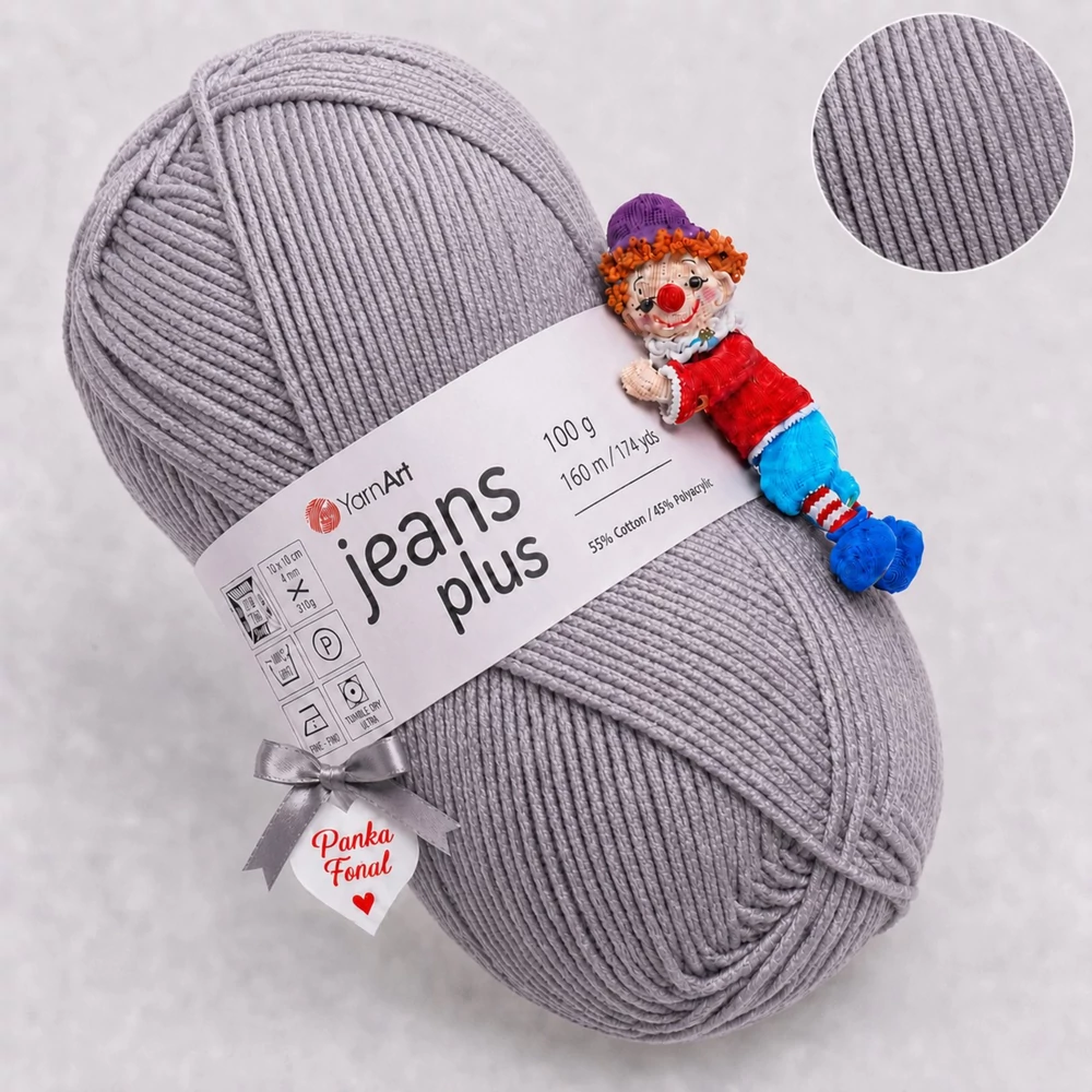 YarnArt Jeans Plus - 46 - Manhattan szürke
