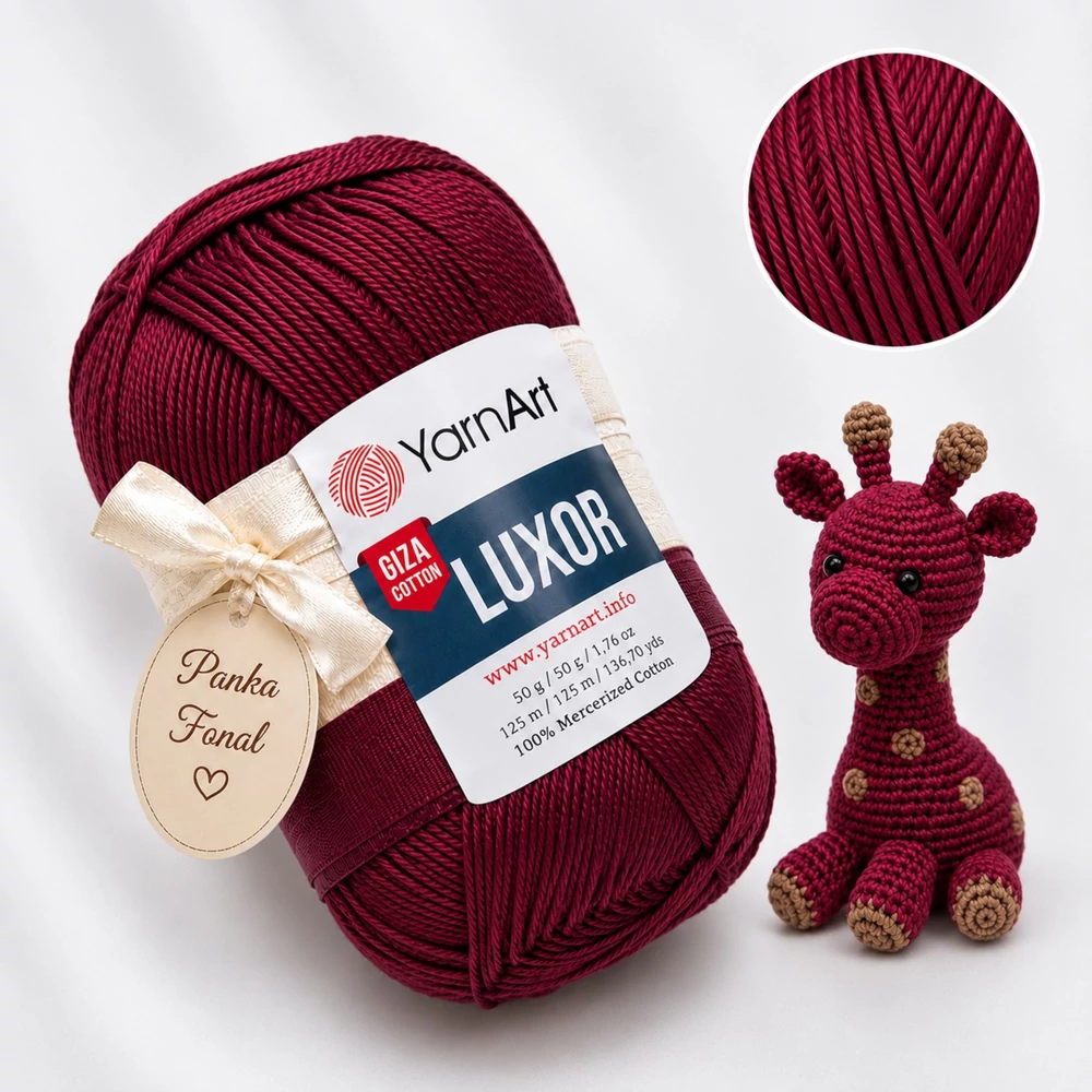 YarnArt Luxor amigurumi fonal Burgundy - 1224 -