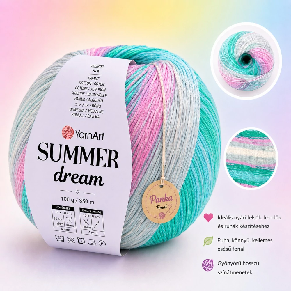 YarnArt Summer Dream 4309 - Rózsaszín lagúna