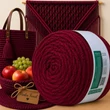 Kép 1/2 - 3 mm Burgundy színű makramé zsinórfonal