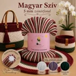 5 mm zsinórfonal Magyar szív színben - Panka -