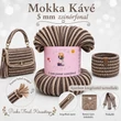 5 mm zsinórfonal Mokka Kávé színben - Panka -