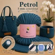 5 mm zsinórfonal Petrol - Panka -