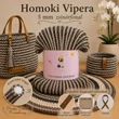 5 mm zsinórfonal Homoki vipera színben - Panka –