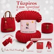 5 mm zsinórfonal Tűzpiros színben - Panka -