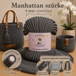 5 mm zsinórfonal Manhattan szürke színben - Panka -