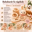 Kép 1/2 - Fa rágóka 7 cm ( külső méret )