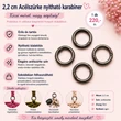 Kép 1/2 - 2,2 cm acélszürke nyitható karabiner