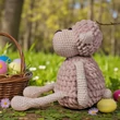 Kép 4/4 - Zselyke – Horgolt húsvéti bárányka YarnArt Jeans és Bunny Baby fonalból